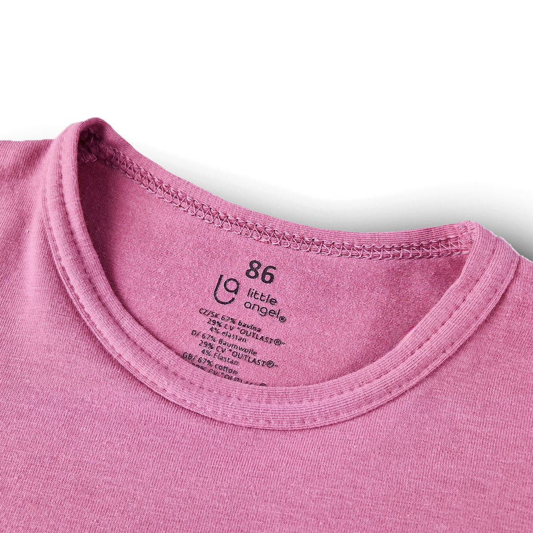 Tričko tenké KR Outlast® - tm.starorůžová 92