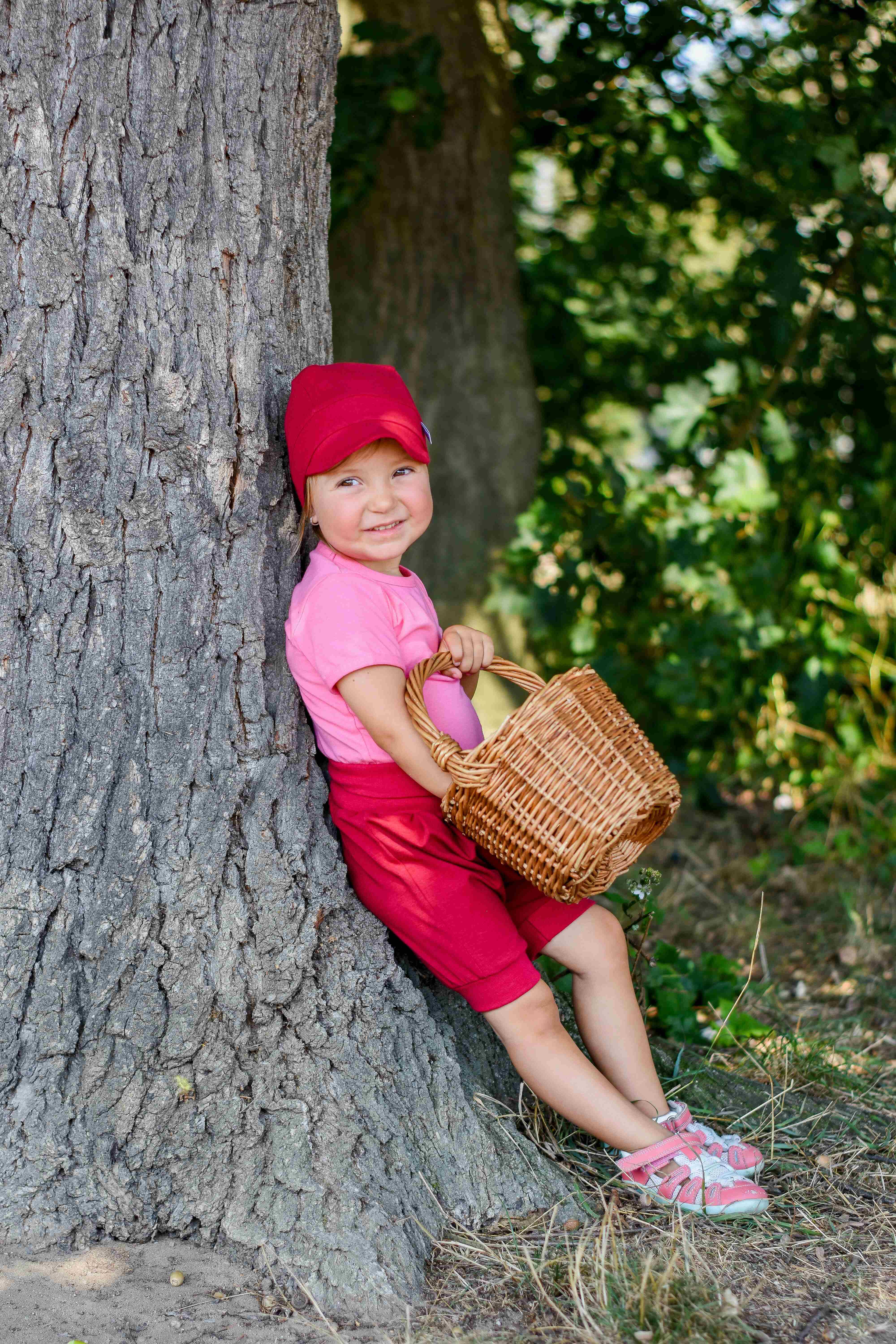 Šortky tenké harémky Outlast® - scarlet 74