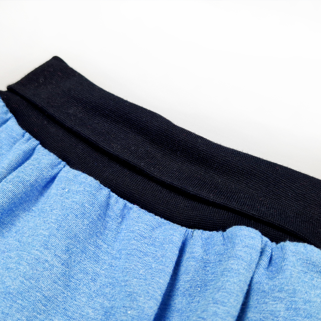 Šortky tenké harémky Outlast® - modrý melír 92