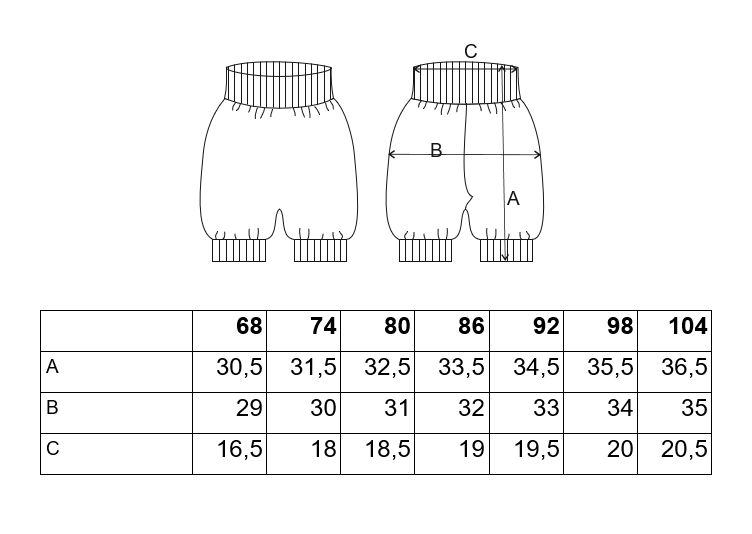 Šortky tenké harémky Outlast® - černá 104