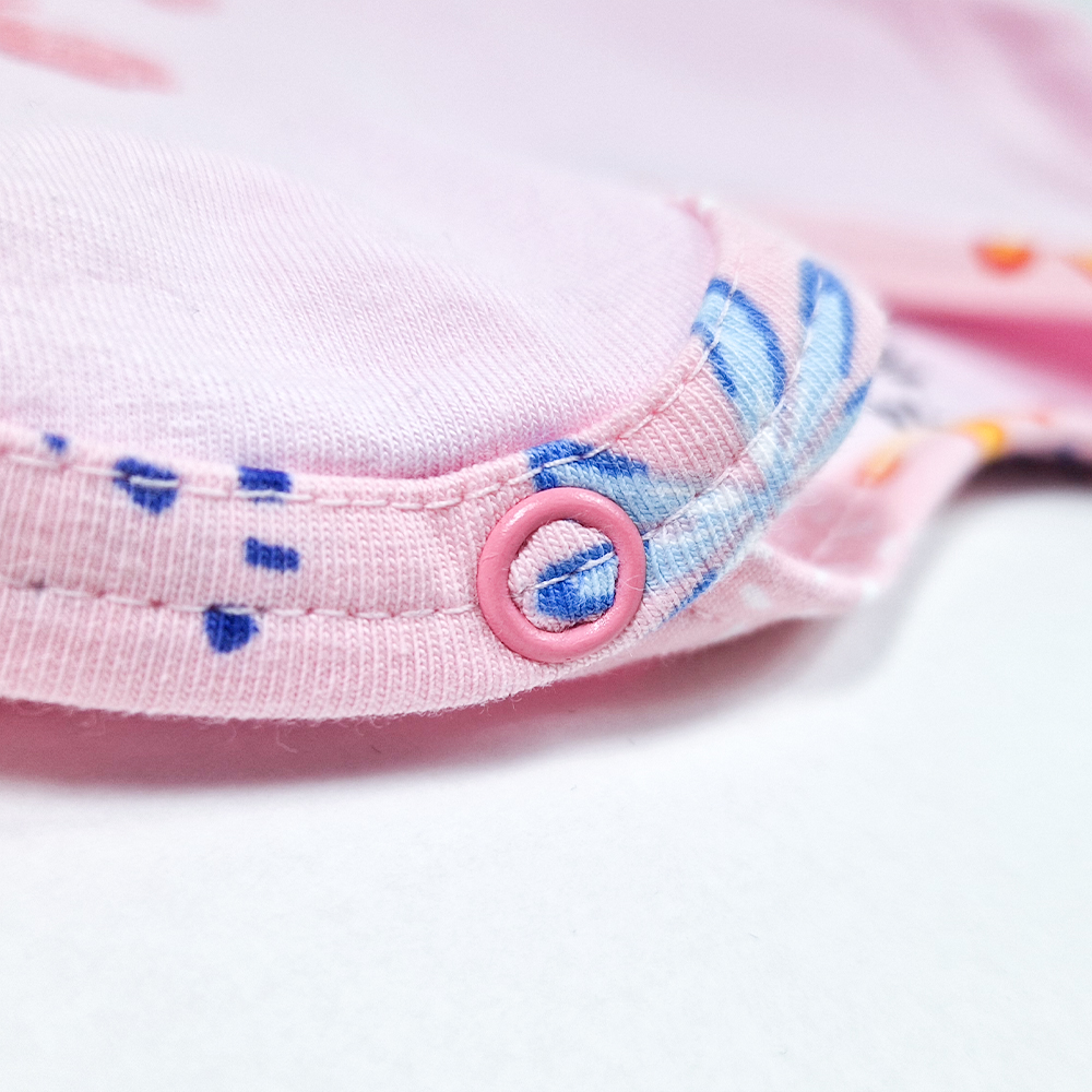 Body šaty tenké DR Outlast® - růžová baby/růžová kytky 92