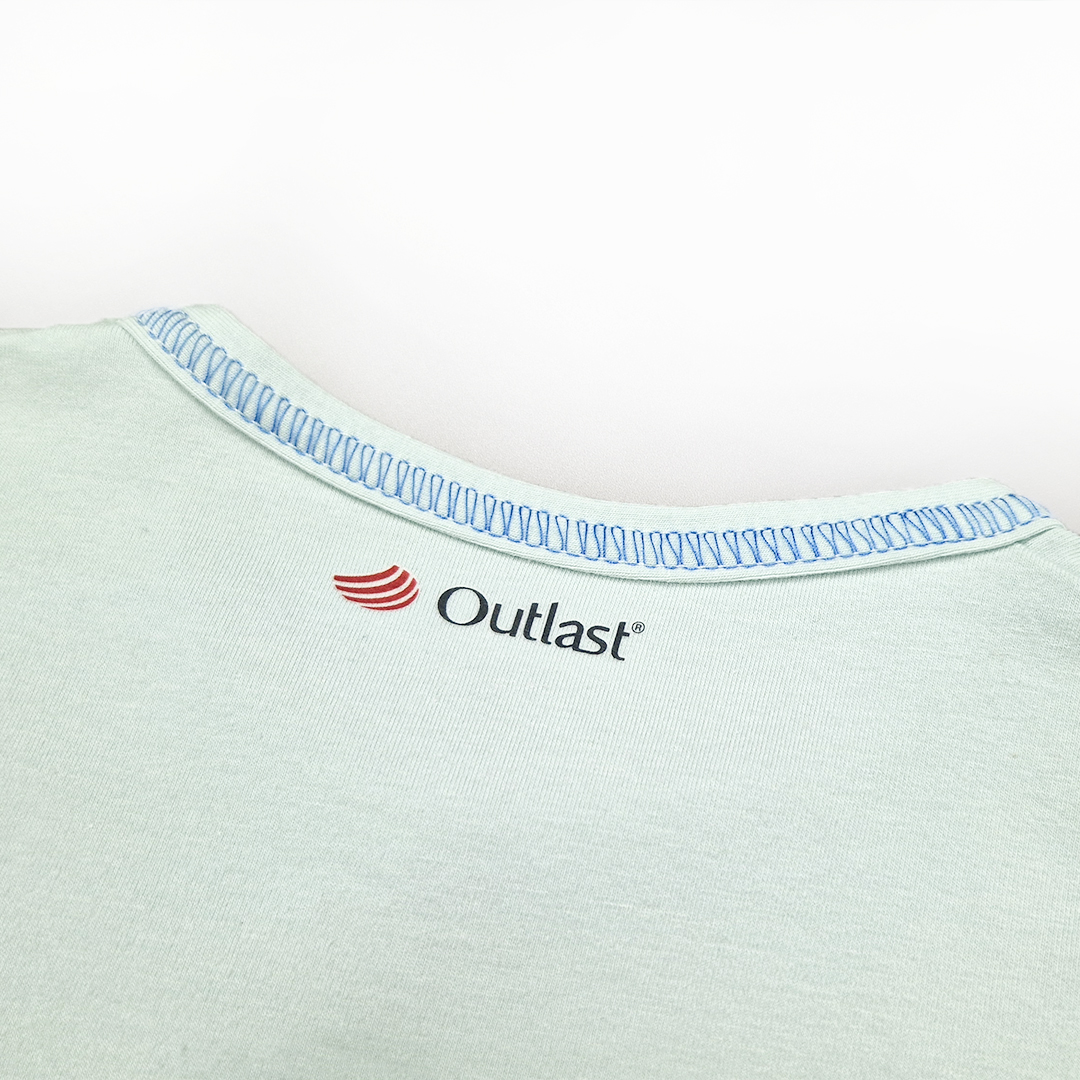 Tričko tenké KR obrázek Outlast® - sv.mentolová-loď 122