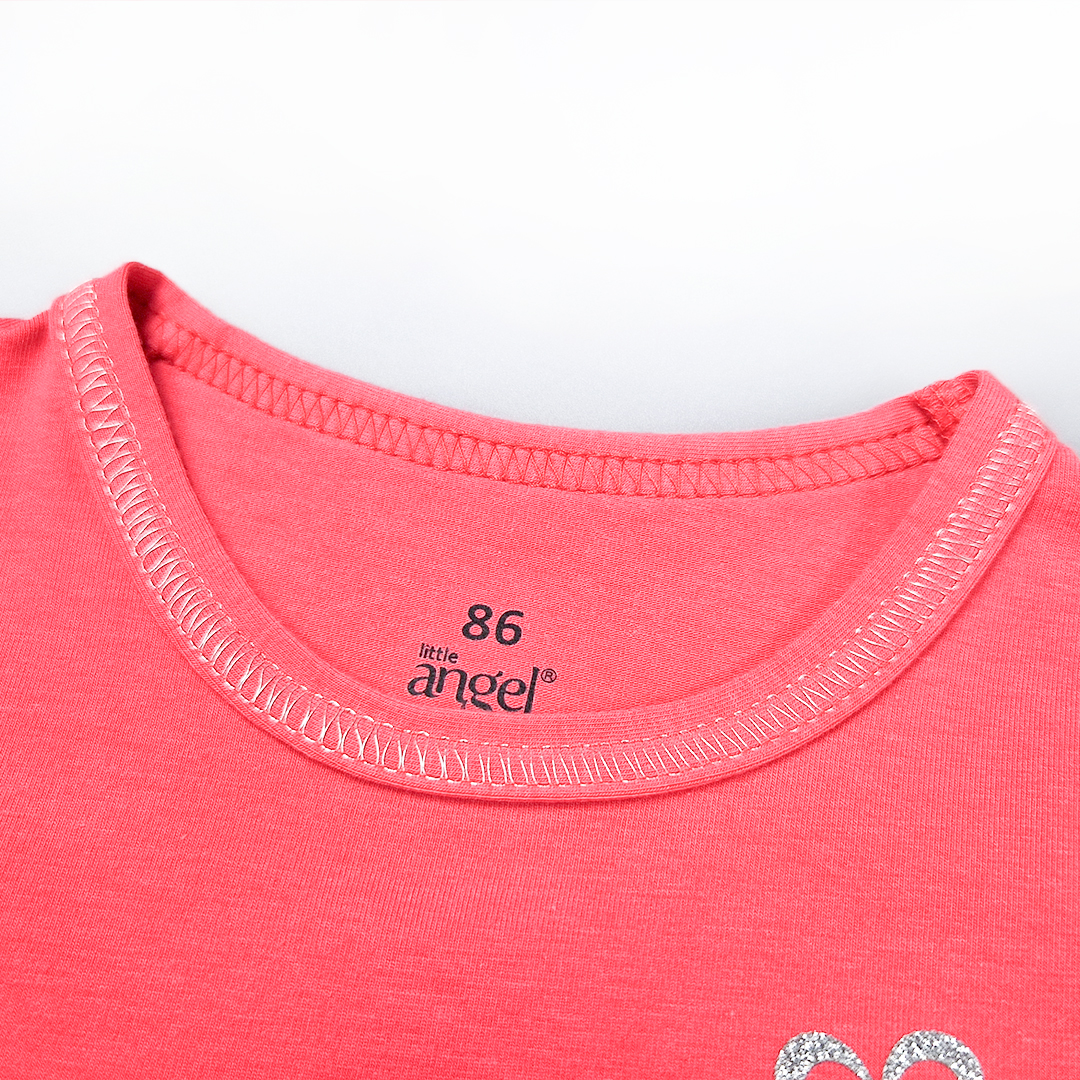 Tričko tenké KR obrázek Outlast® - jahodová 116