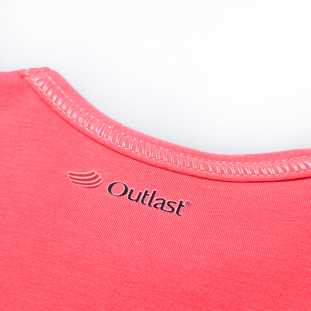 Tričko tenké KR obrázek Outlast® - jahodová 116