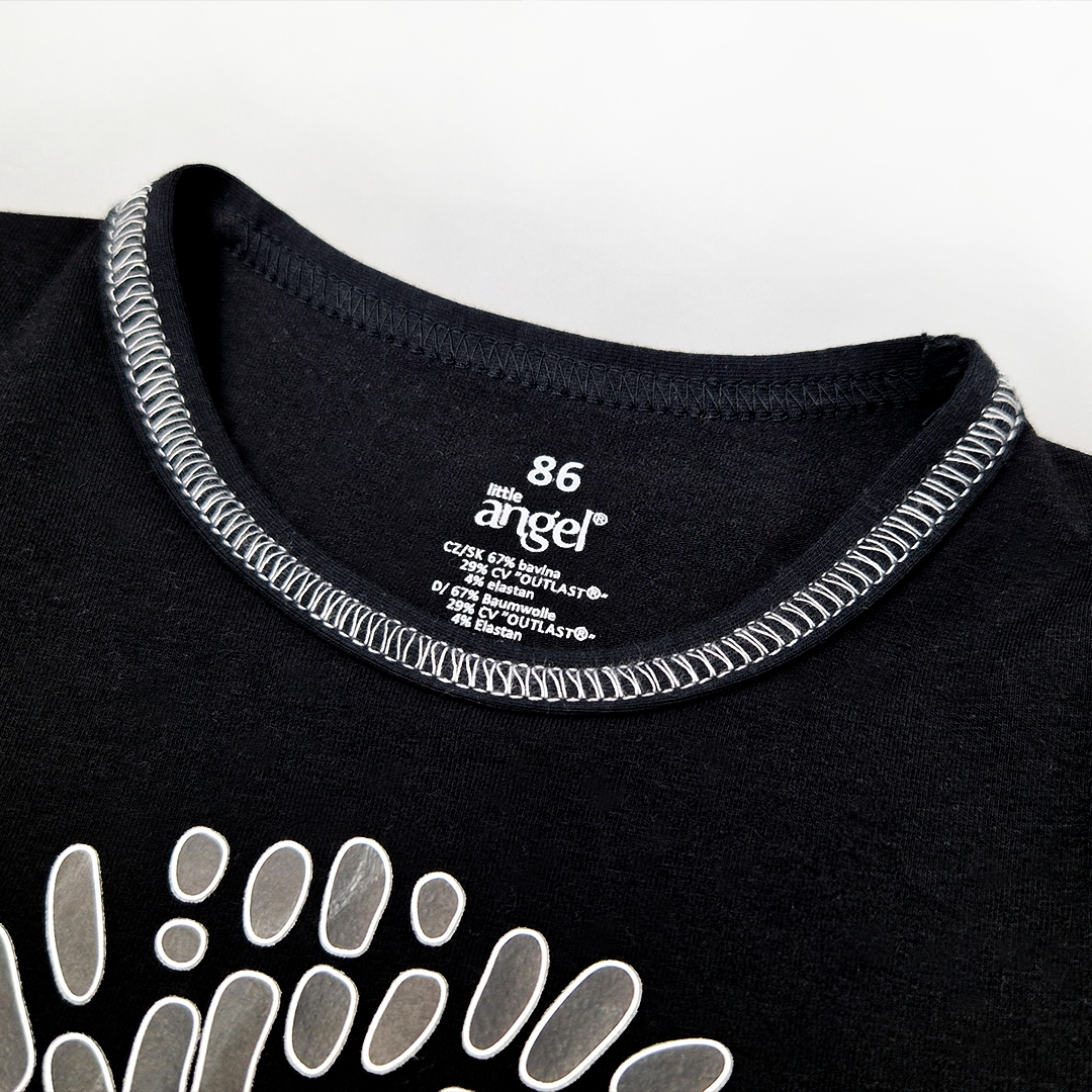 Tričko tenké KR obrázek Outlast® - černá 98