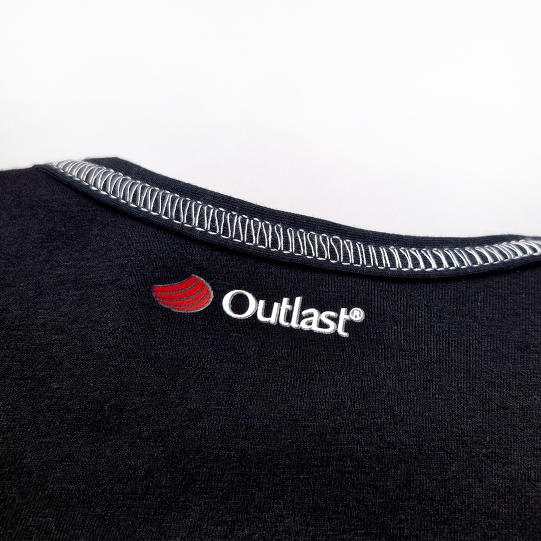 Tričko tenké KR obrázek Outlast® - černá 98