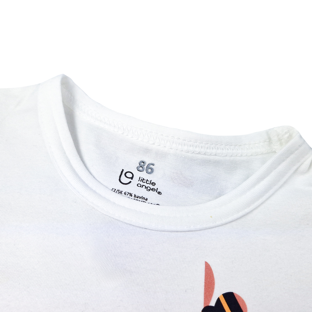 Tričko tenké KR obrázek Outlast® - bílá/kytky 92