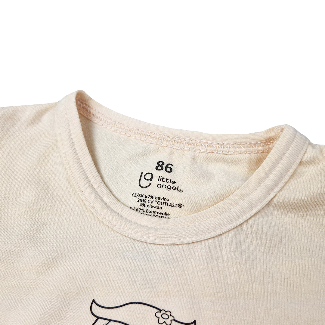 Tričko tenké KR obrázek Outlast® - sv.meruňková 92