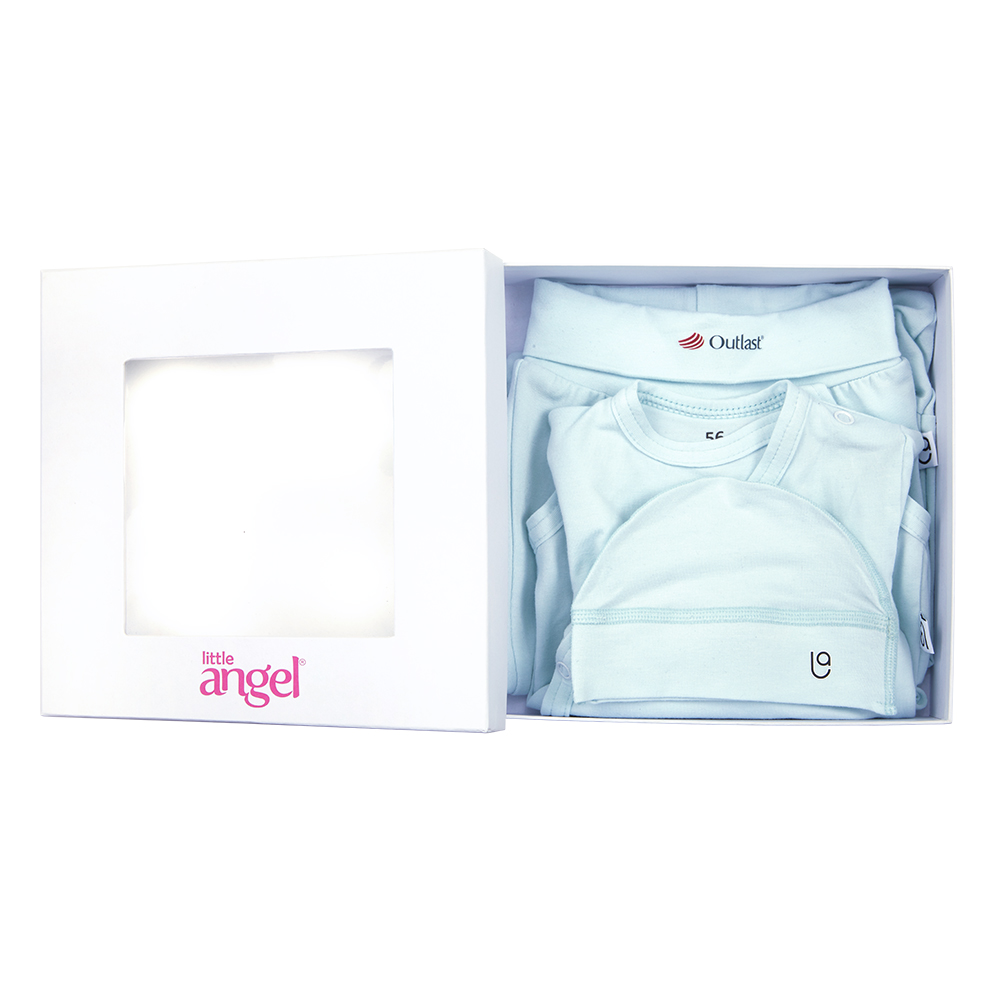 Novorozenecká sada tenká Outlast® - bleděmodrá 50