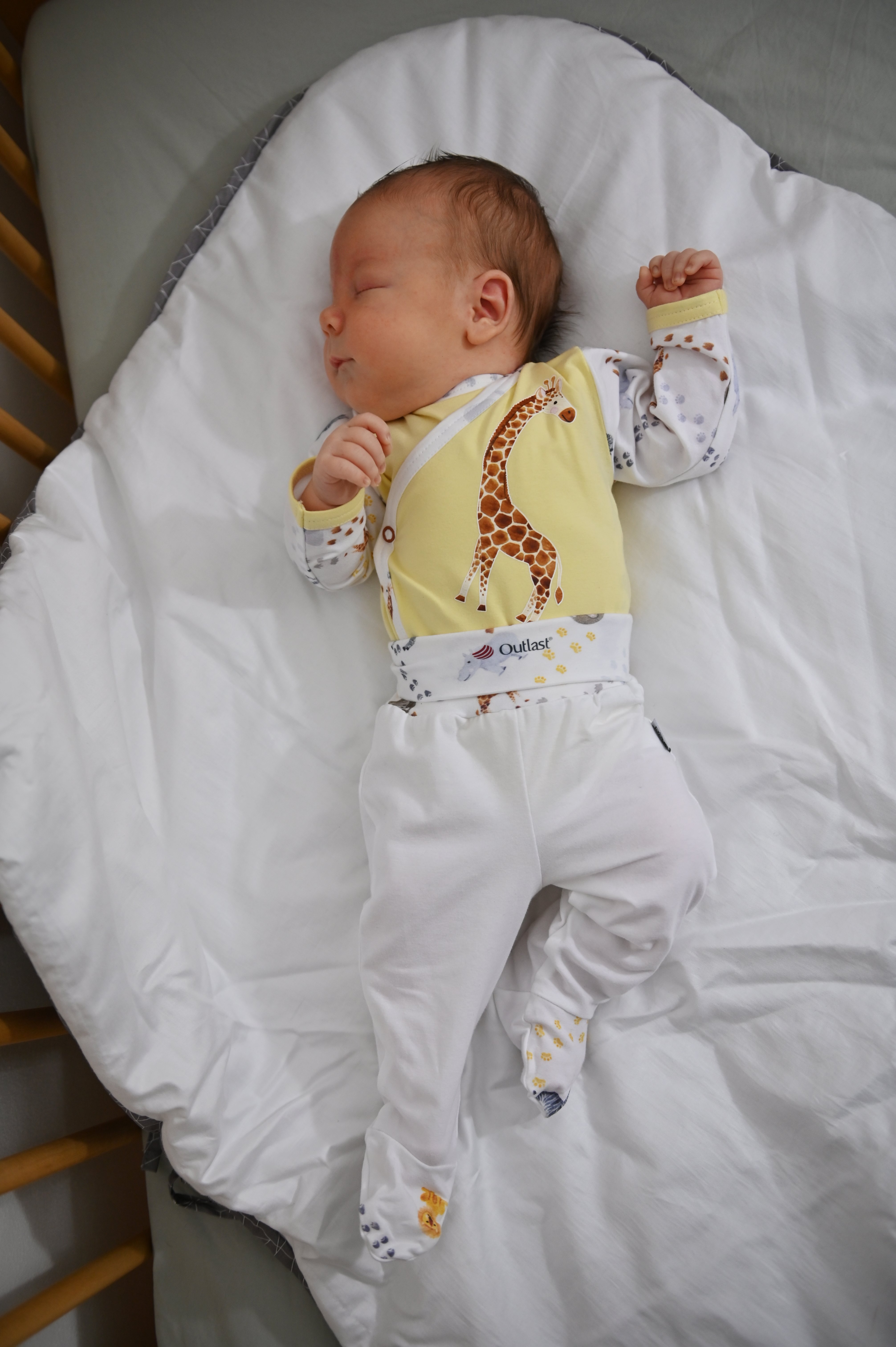 Novorozenecká sada tenká TISK Outlast® - safari 50