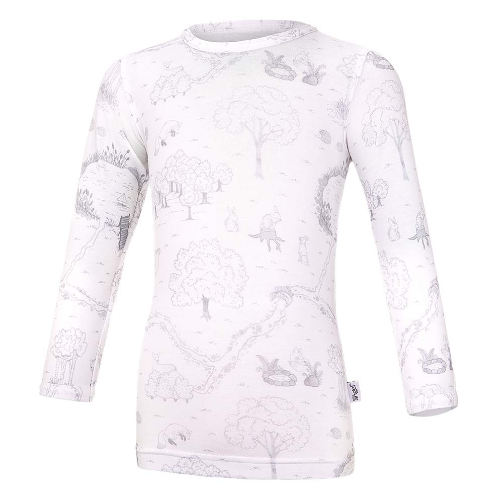 Tričko tenké DR TISK Outlast® - bílá louka 86