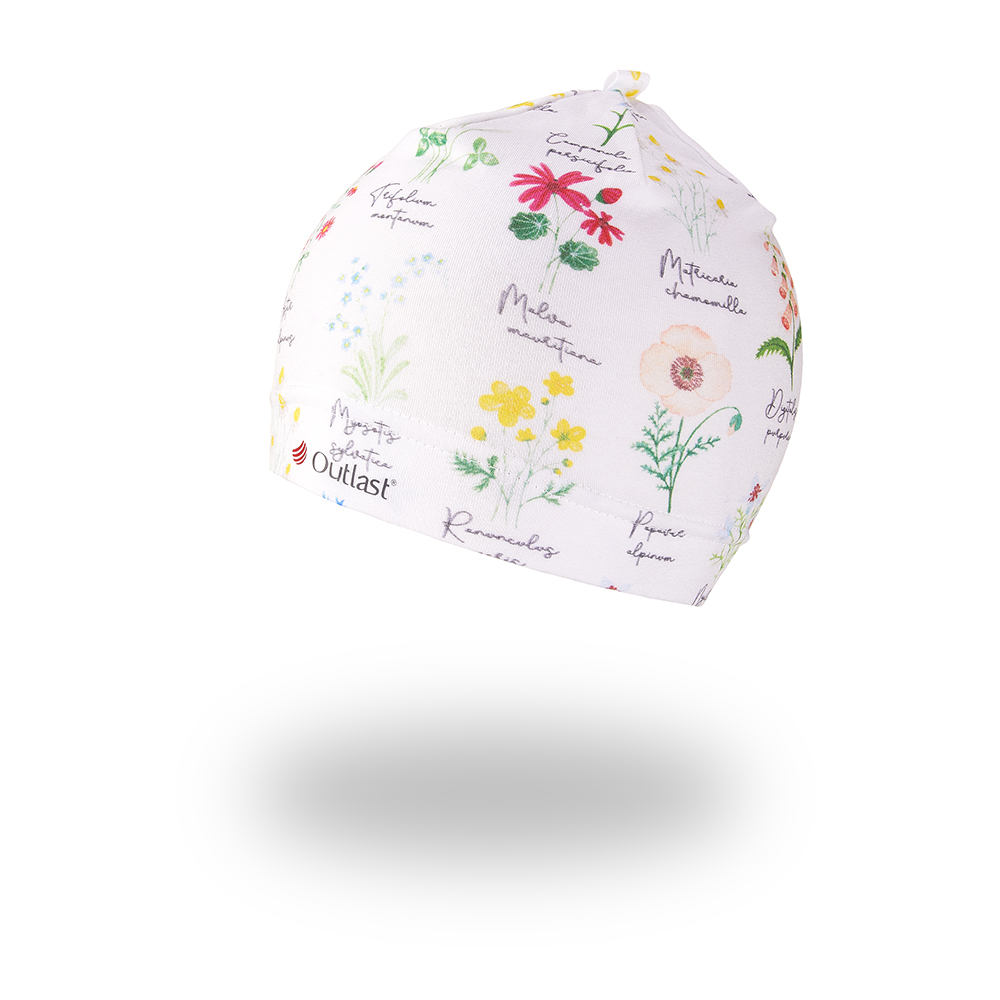 Čepice tenká TISK Outlast® - herbář 1 | 36-38 cm