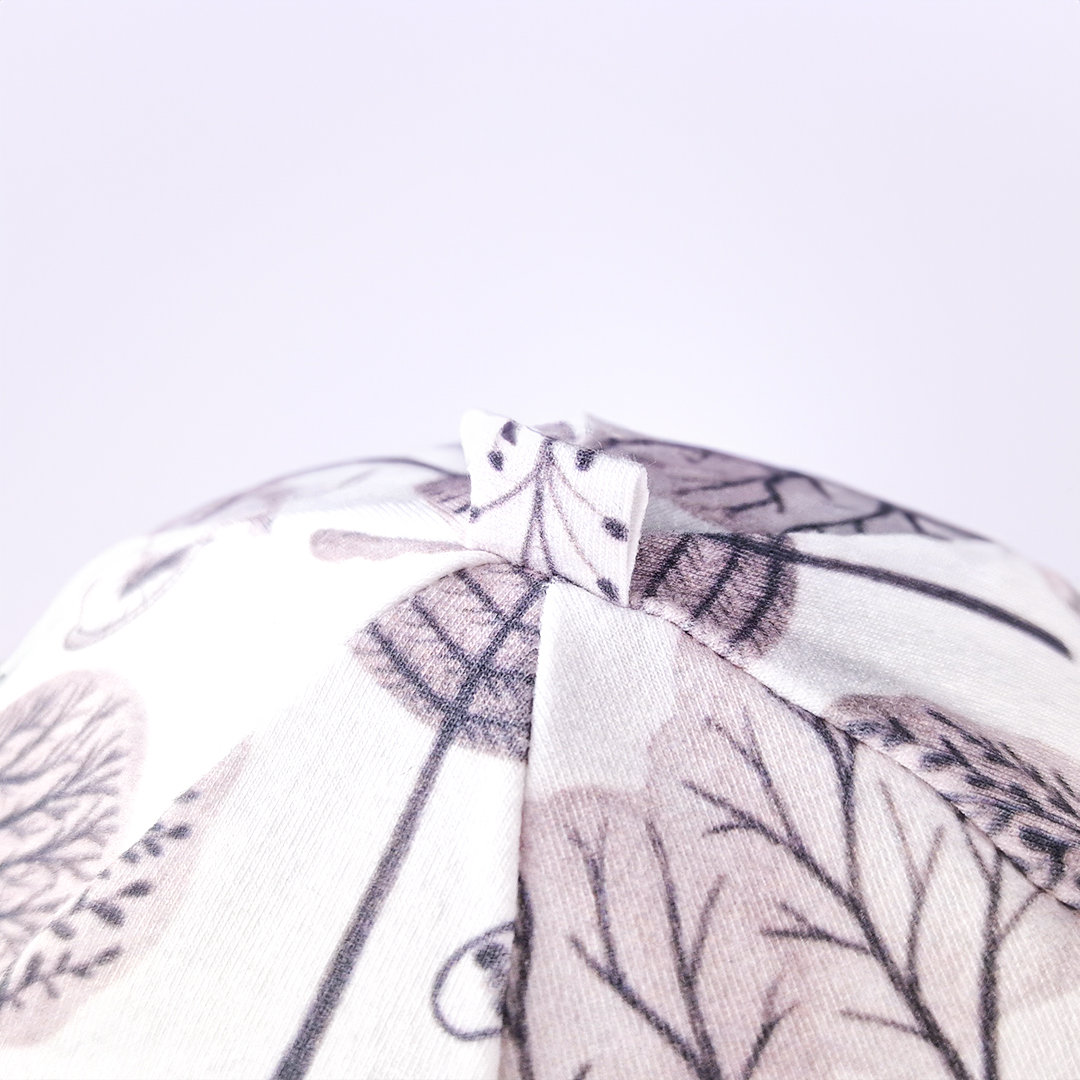 Čepice tenká TISK Outlast® - park šedá 1 | 36-38 cm