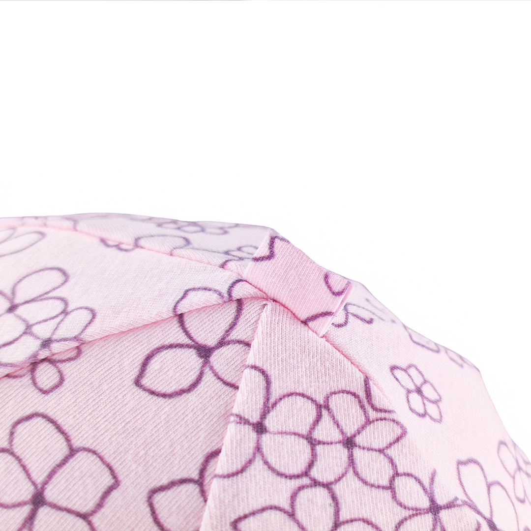 Čepice tenká TISK Outlast® - růžová baby kytičky 3 | 42-44 cm