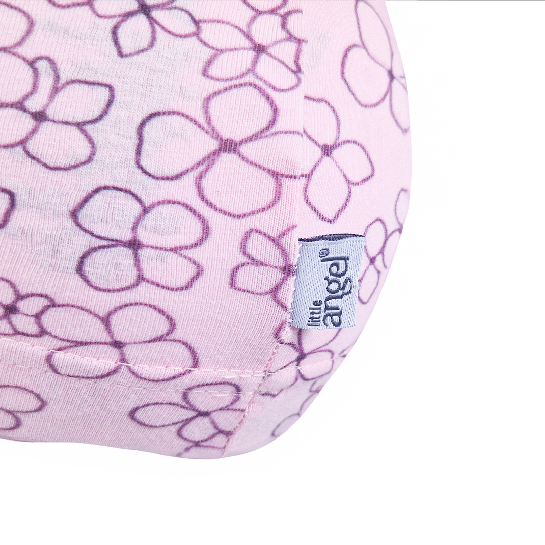 Čepice tenká TISK Outlast® - růžová baby kytičky 3 | 42-44 cm