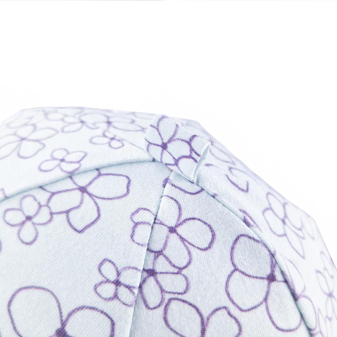 Čepice tenká TISK Outlast® - sv.mentolová kytičky 6 | 54-57 cm