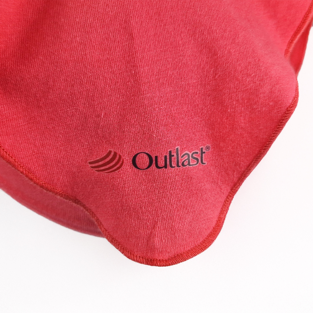 Šátek tenký kšilt Outlast® - jahodová/jahodová kytičky 3 | 42-44 cm