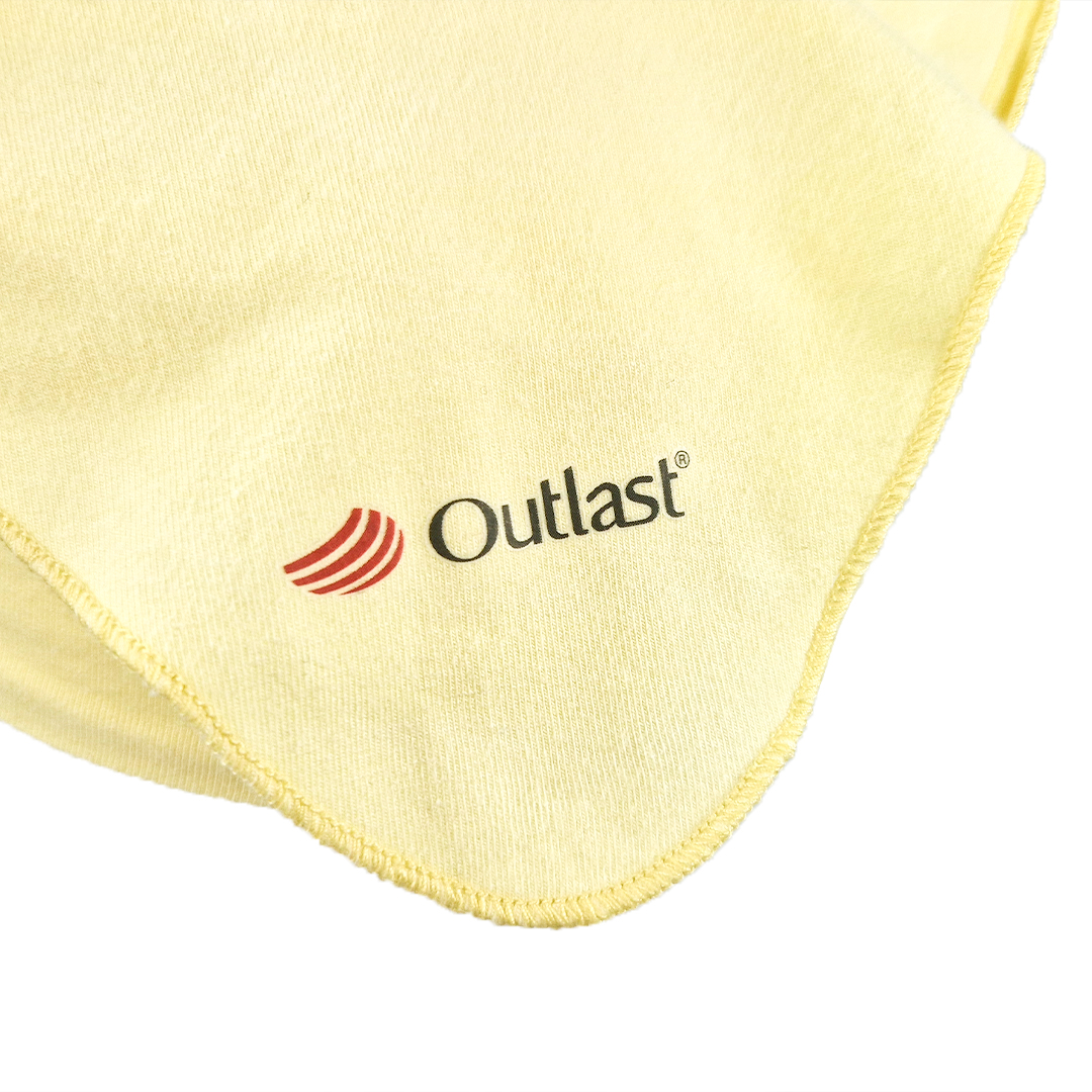 Šátek tenký kšilt Outlast® - sv.žlutá/motýlci 4 | 45-48 cm