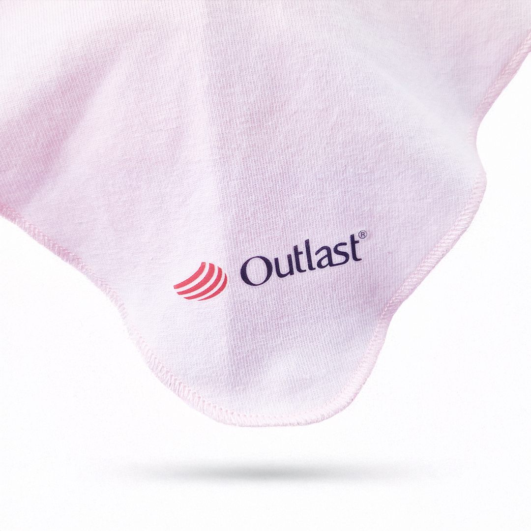 Šátek tenký kšilt Outlast® - růžová baby/kytky 4 | 45-48 cm