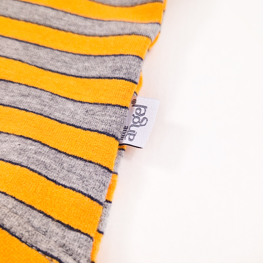 Pyžamo DR smyk Outlast® - pruh šedooranžový/šedý melír 116