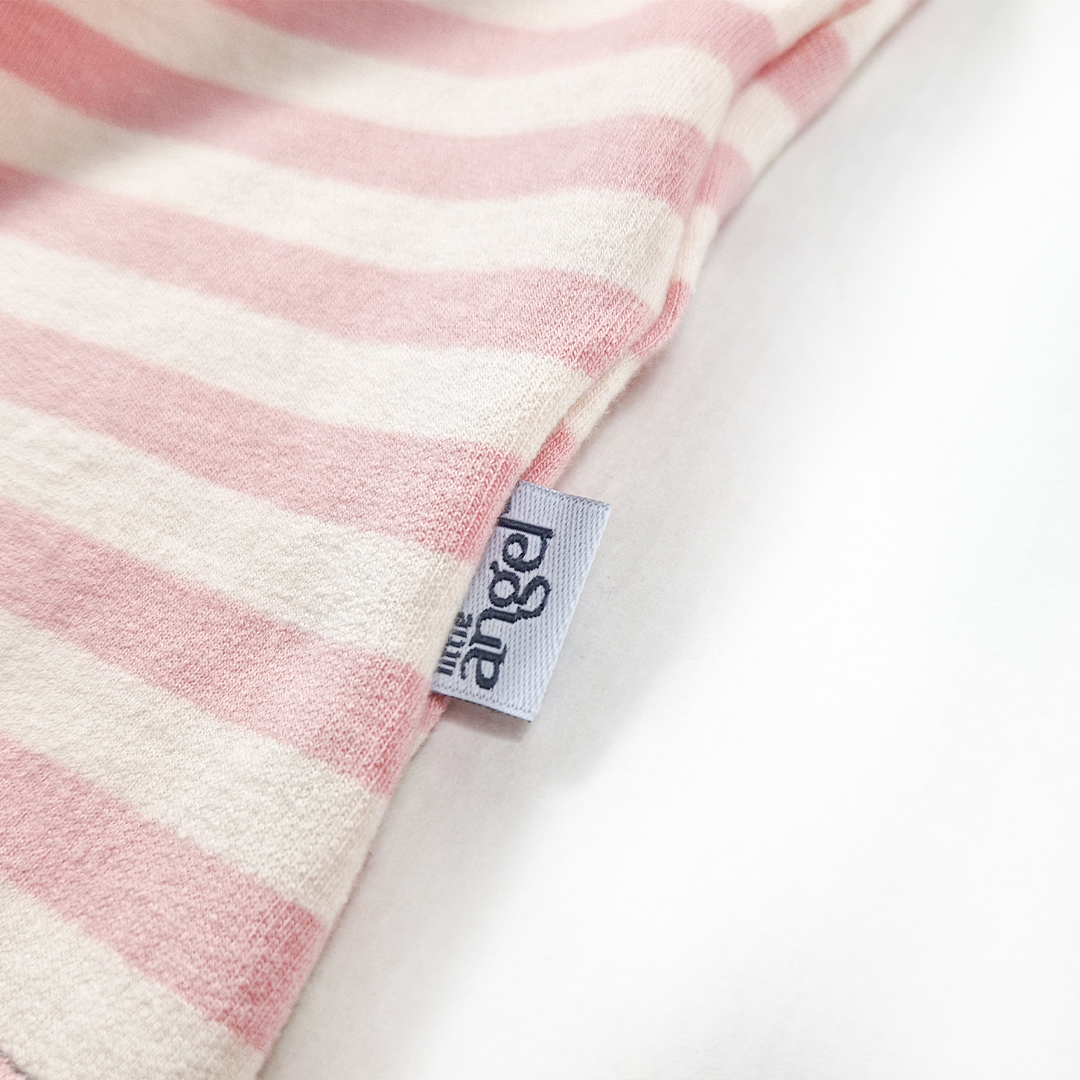 Pyžamo DR smyk Outlast® - pruh růžový/šedý melír 122