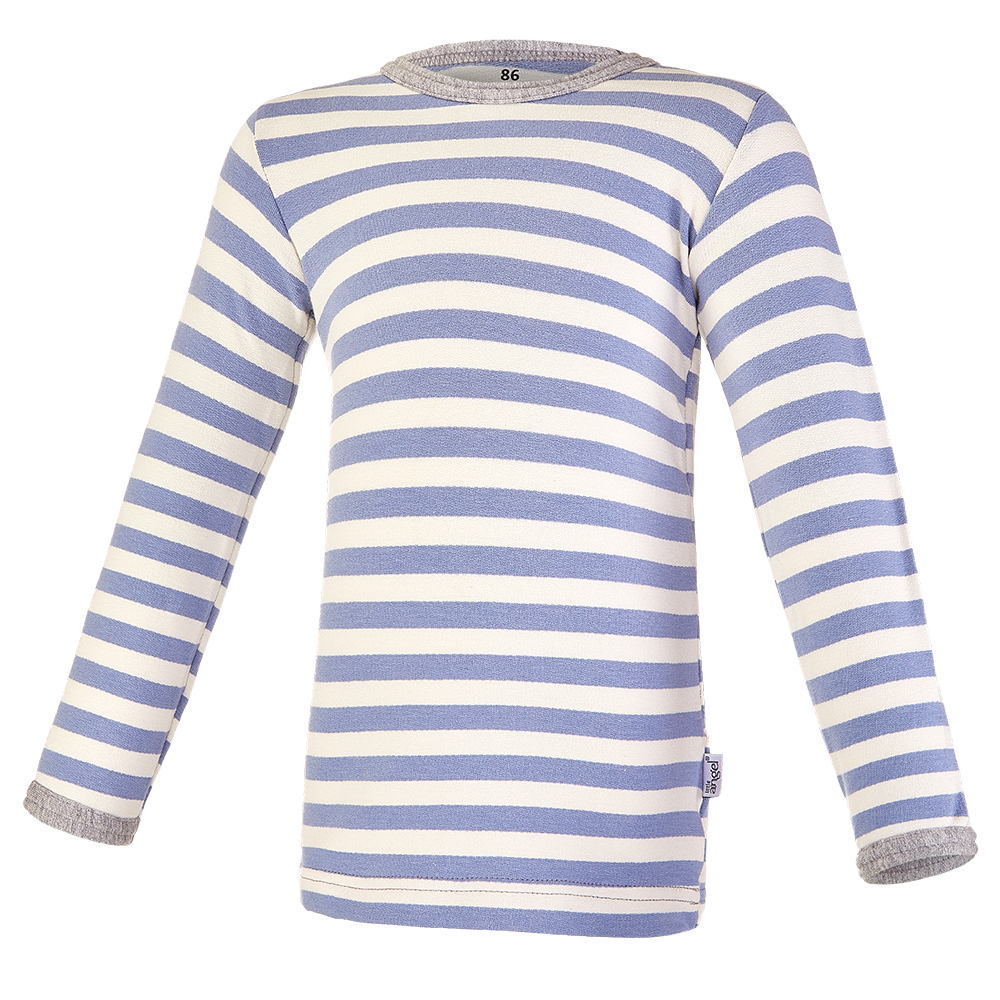 Pyžamo DR smyk Outlast® - pruh modrý/šedý melír 92