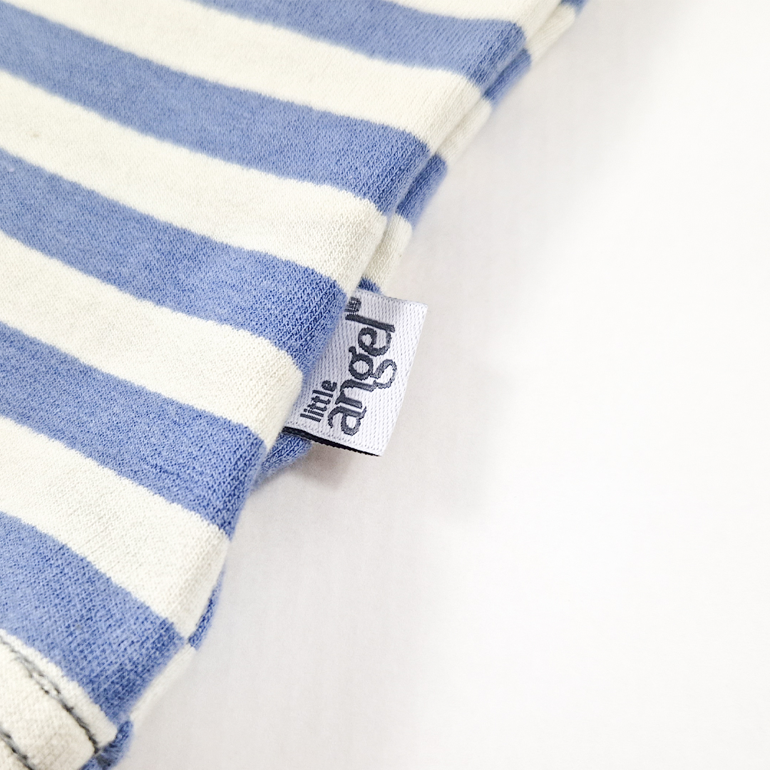 Pyžamo DR smyk Outlast® - pruh modrý/šedý melír 92