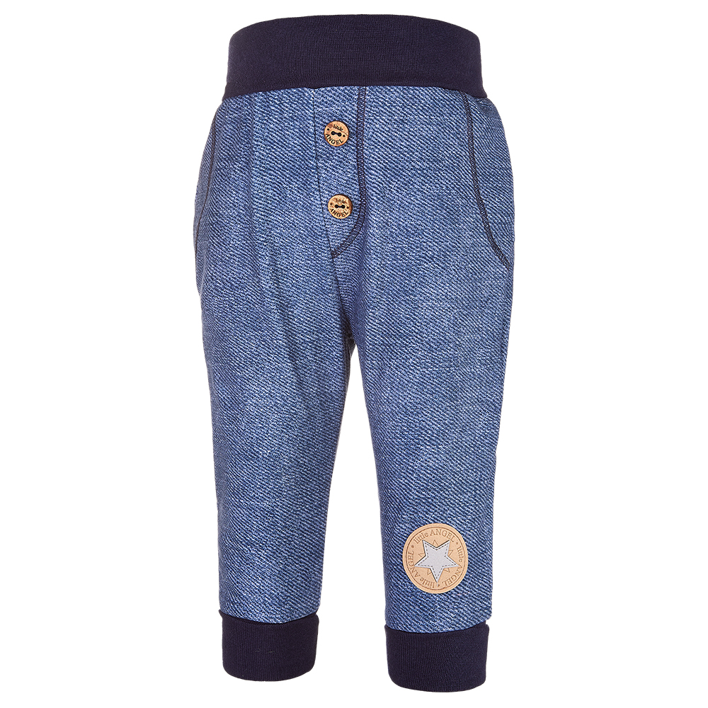 Tepláky - modrá melír 74