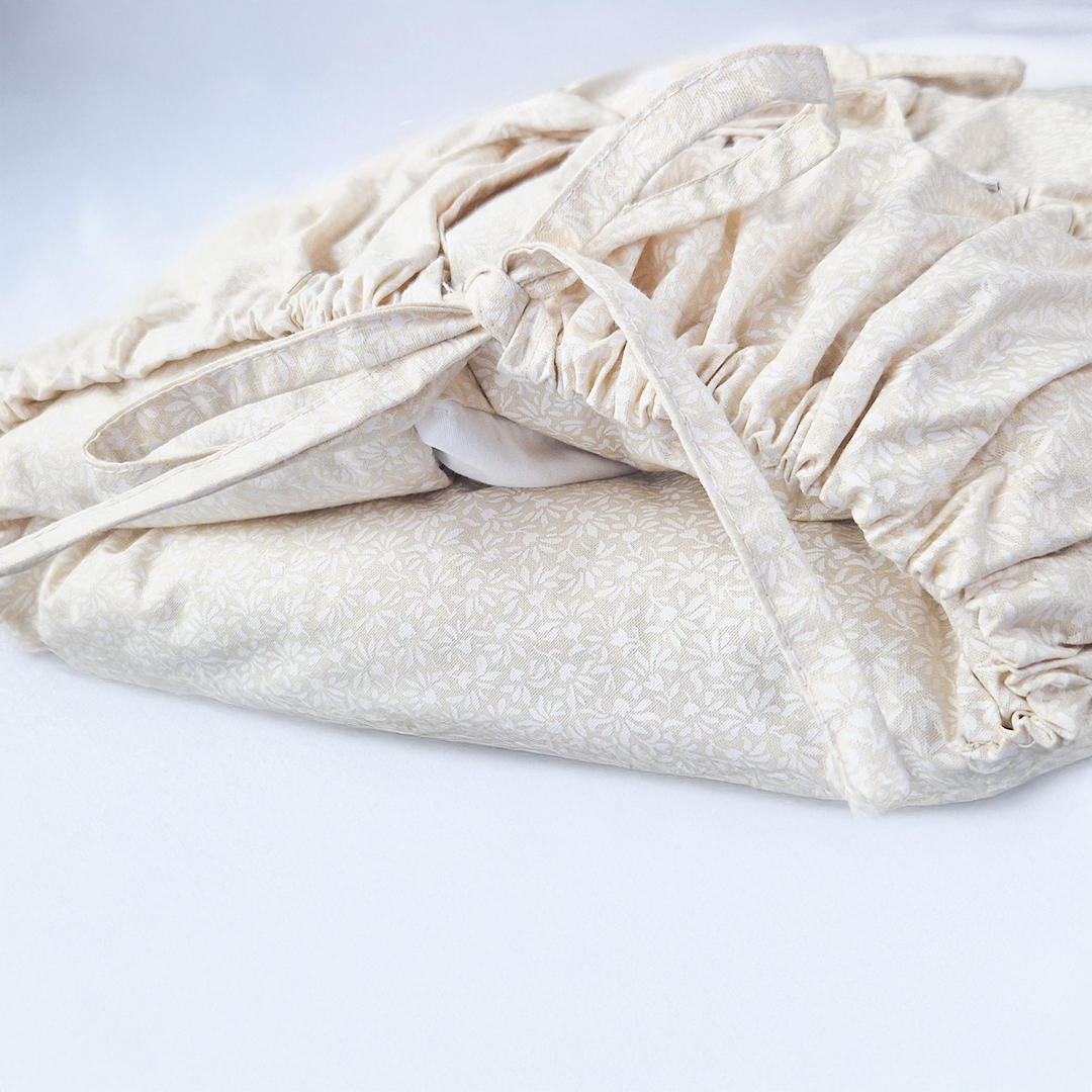 Zavinovačka šněrovací pevná záda ANGEL - Outlast® - béžová drobné kytky