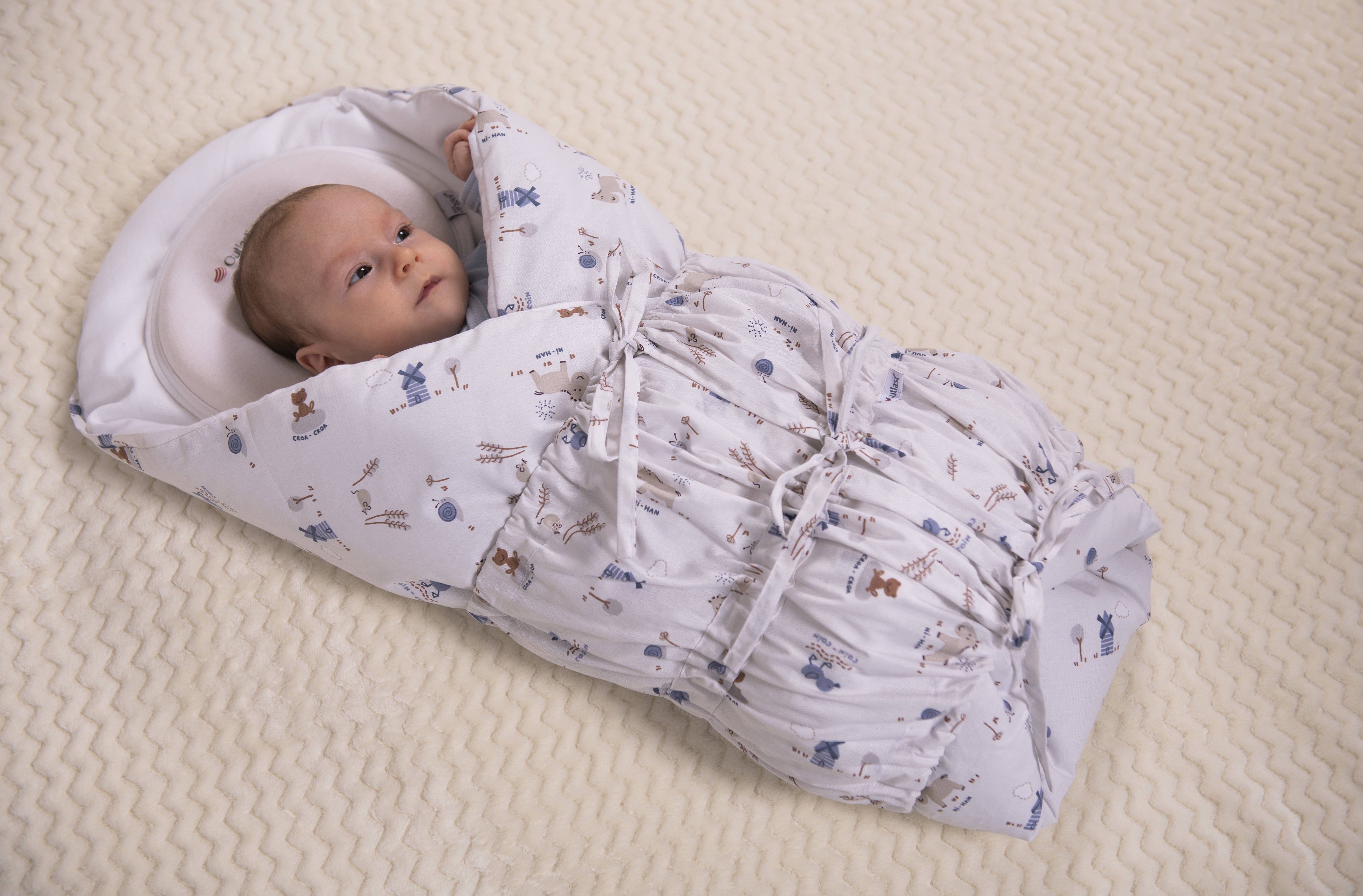 Zavinovačka šněrovací pevná záda ANGEL - Outlast® - krémová farma