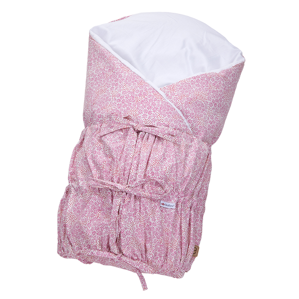 Zavinovačka šněrovací pevná záda ANGEL - Outlast® - starorůžová kvítka