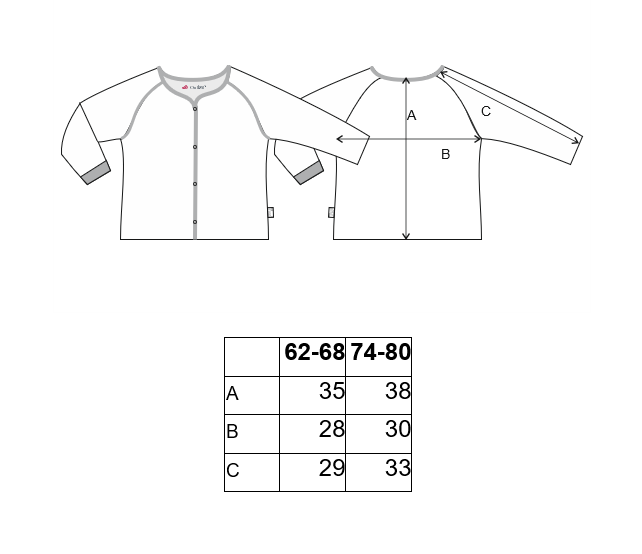 Kabátek podšitý Outlast® - šedá/pruh bílošedý melír 62-68
