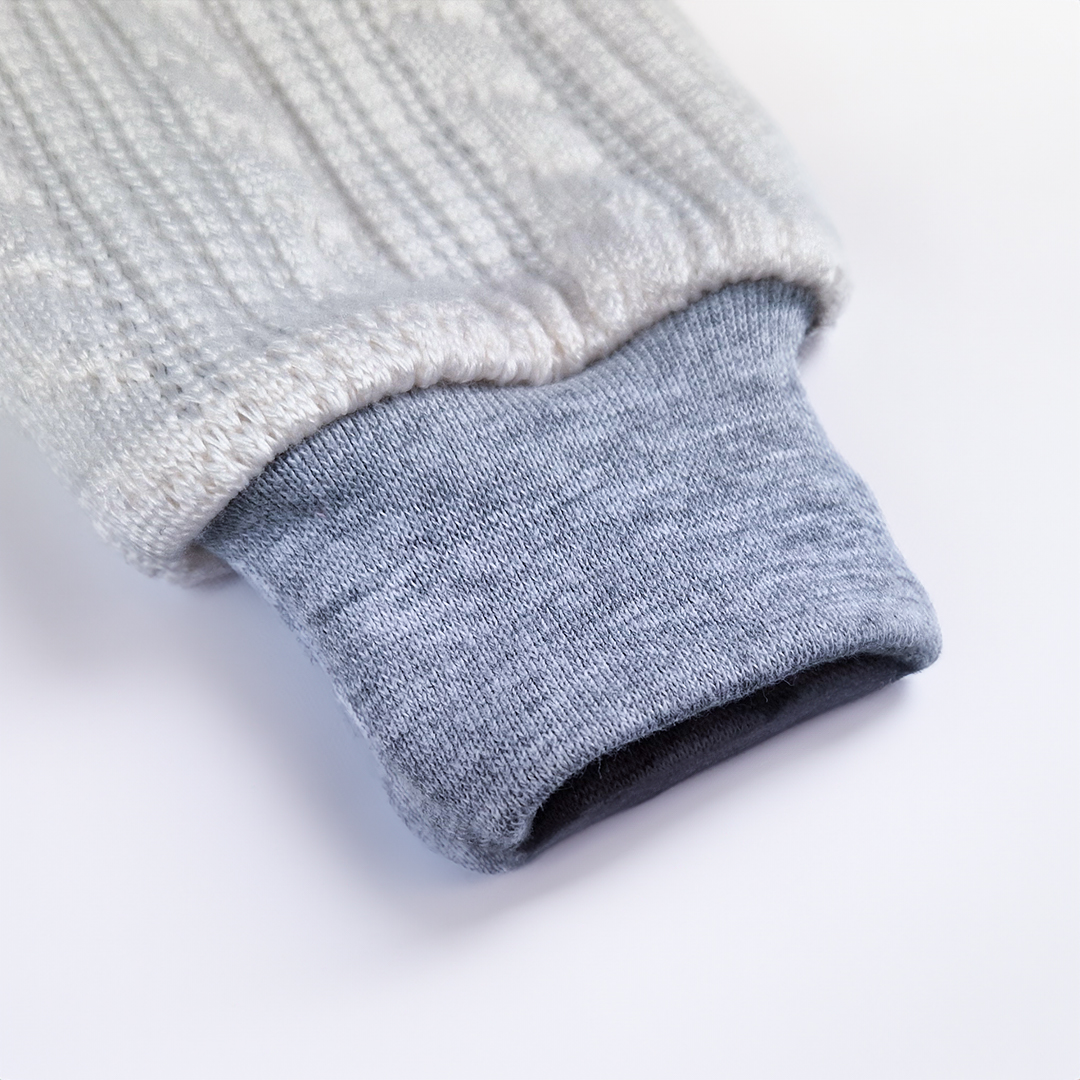 Kabátek podšitý Outlast® - Off White/pruh bílošedý melír 74-80