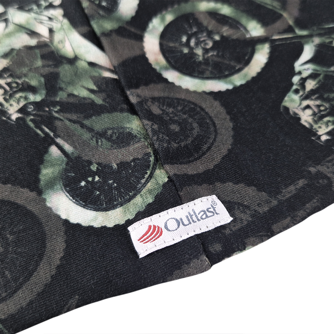 Nákrčník podšitý Outlast® - motorky/khaki UNI