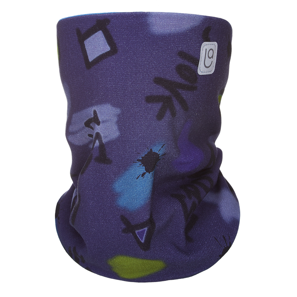 Nákrčník podšitý Outlast® - skate/modrý melír UNI