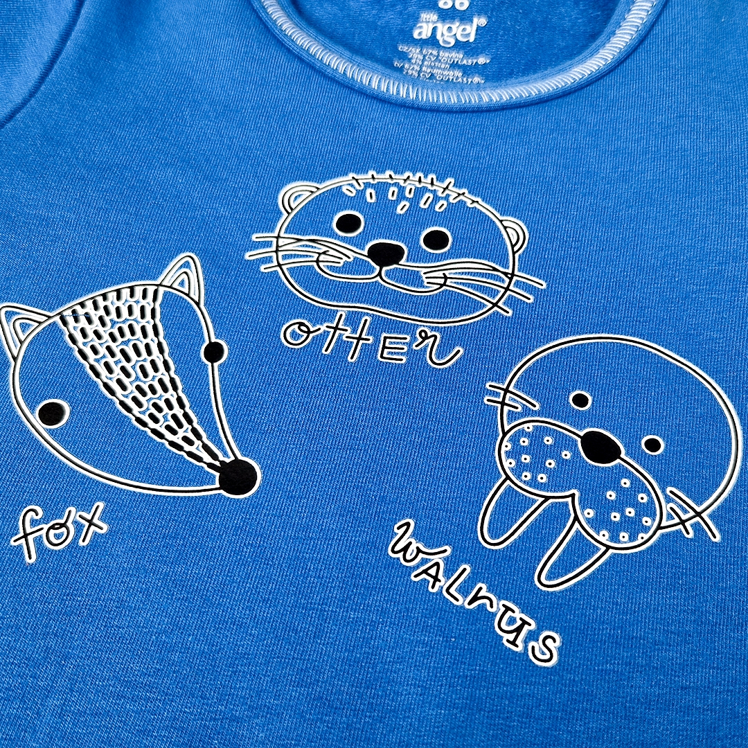 Tričko smyk obrázek DR Outlast® - modrá royal 86