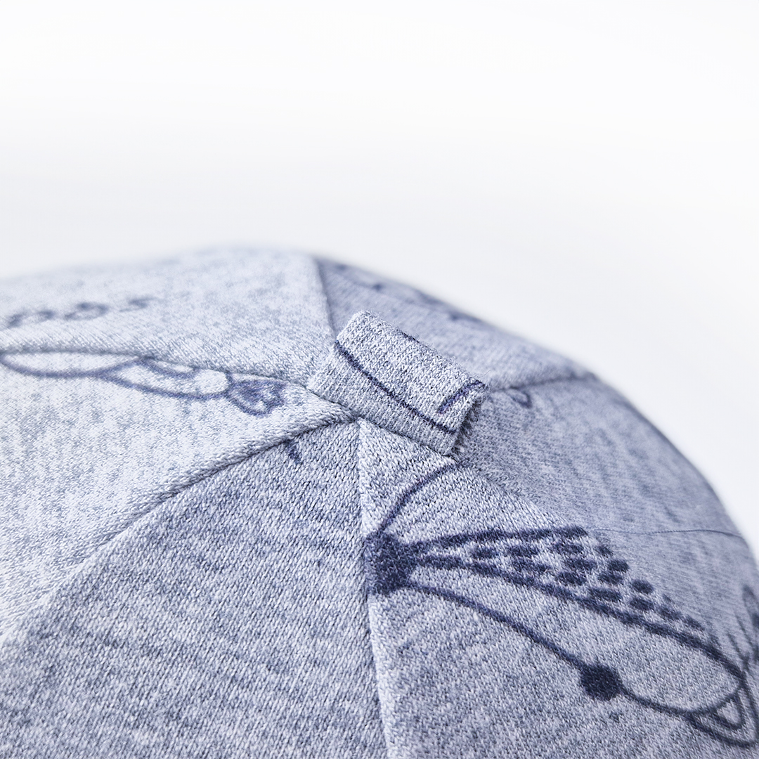 Čepice smyk natahovací TISK Outlast ® - šedý melír zvířátka 6 | 54-57 cm