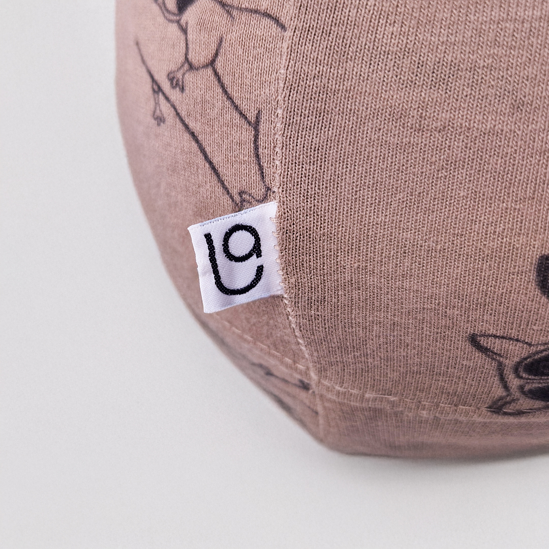 Čepice smyk natahovací TISK Outlast ® - oříšková mývalové 4 | 45-48 cm