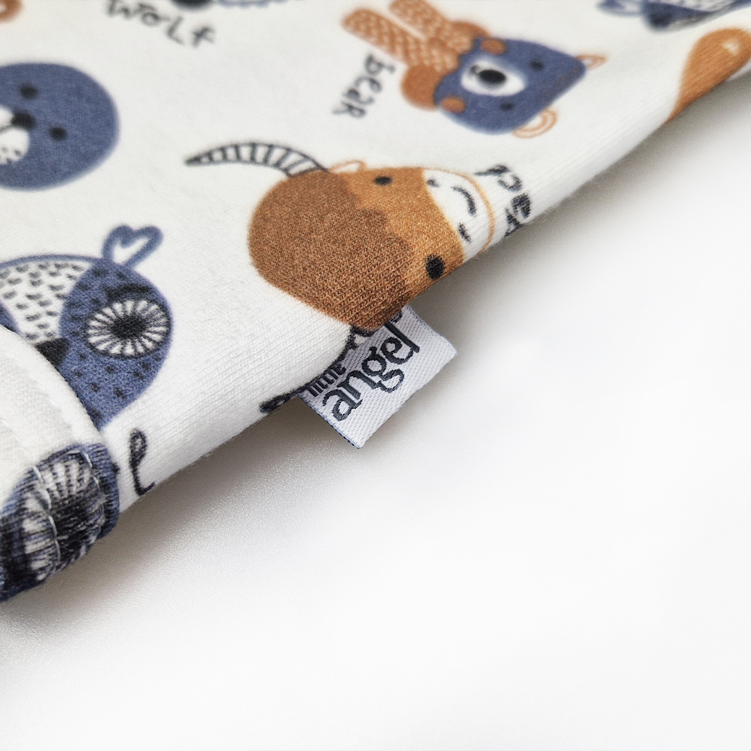 Body tričko smyk TISK Outlast® - bílá barevná zvířátka 92