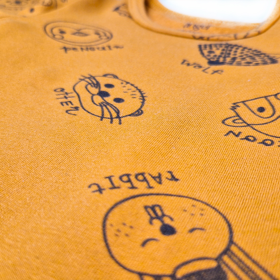 Body tričko smyk TISK Outlast® - medová zvířátka 92