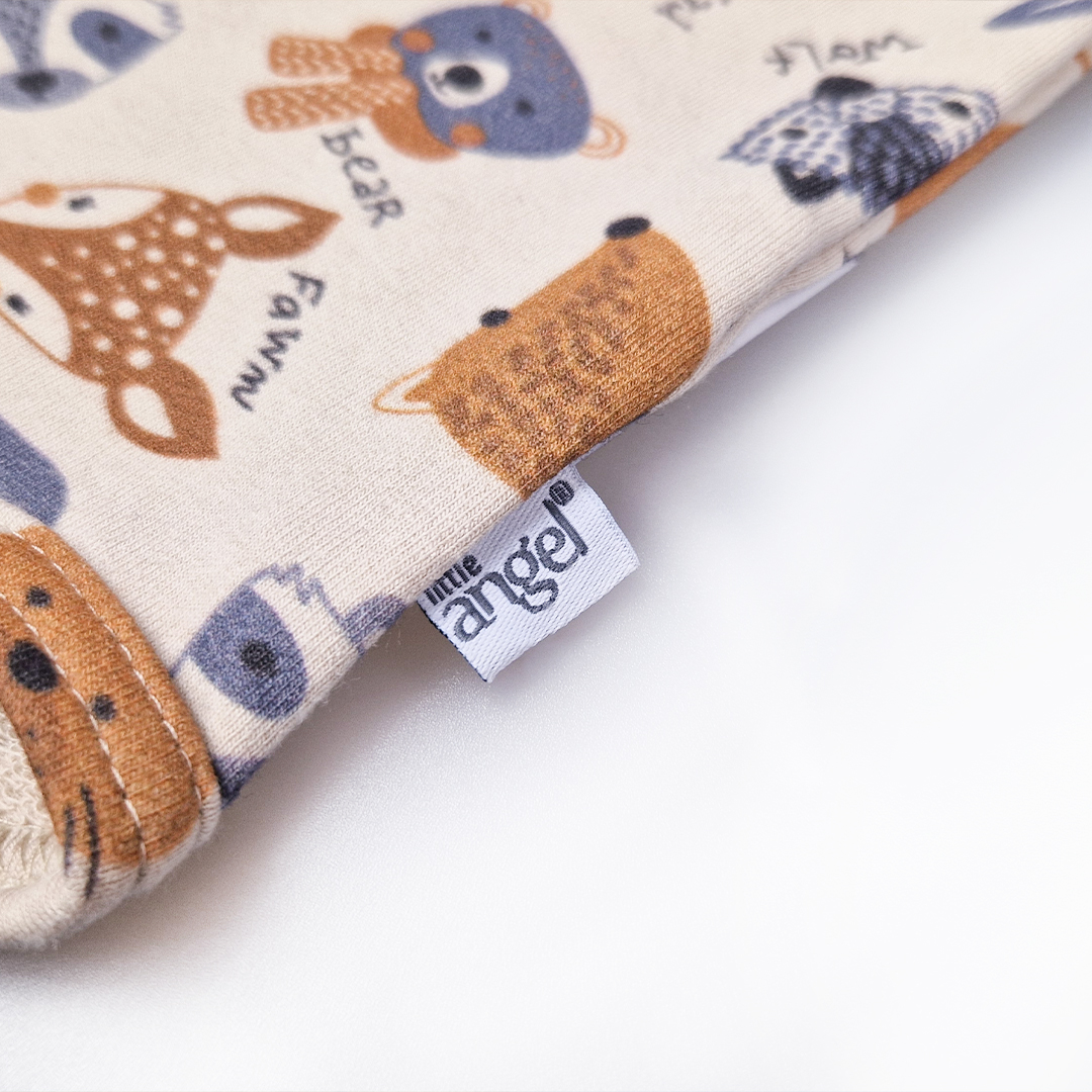 Body tričko smyk TISK Outlast® - latte barevná zvířátka 62