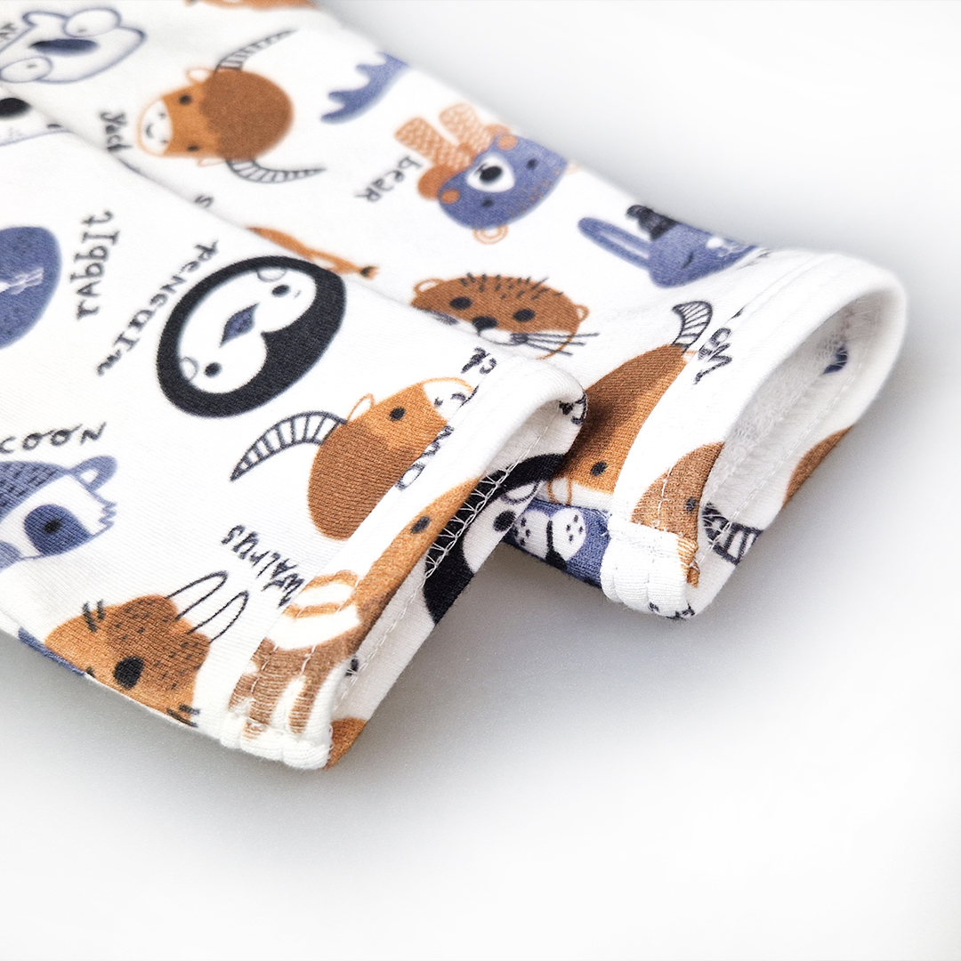 Tričko smyk DR TISK Outlast® - bílá barevná zvířátka 86