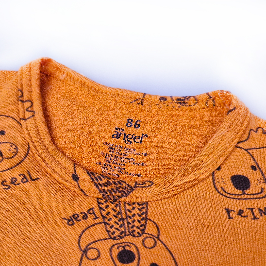 Tričko smyk DR TISK Outlast® - medová zvířátka 128