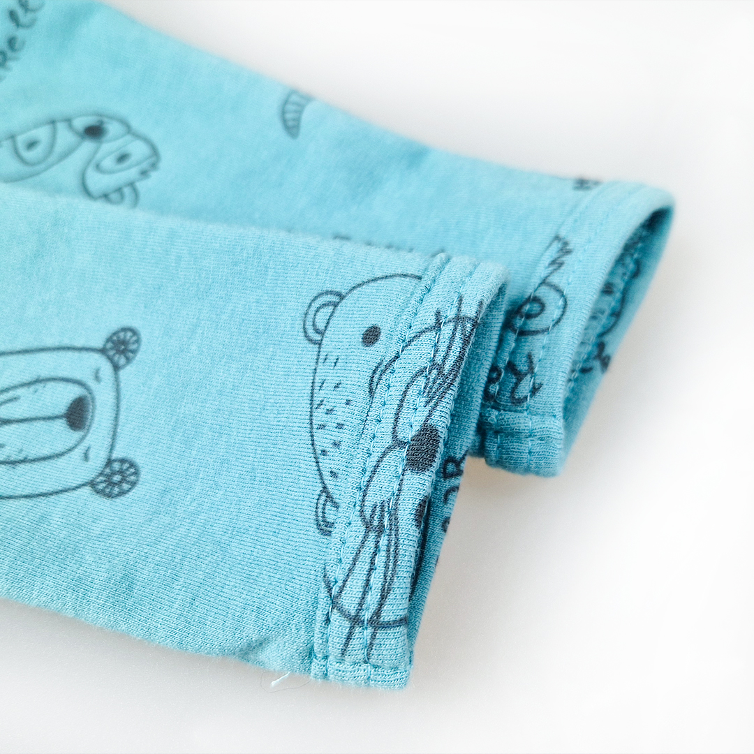 Tričko smyk DR TISK Outlast® - tm.tyrkys zvířátka 86