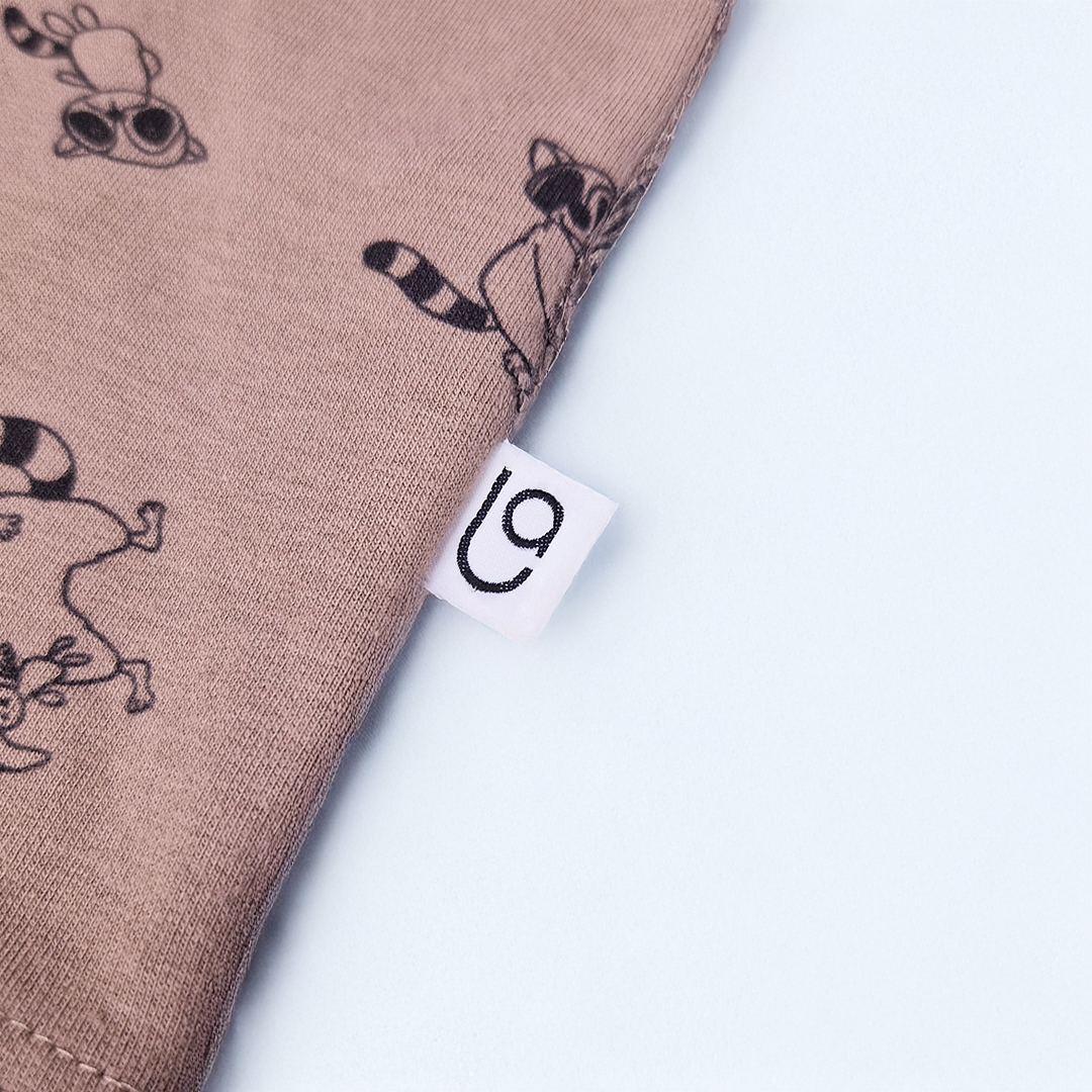 Tričko smyk DR TISK Outlast® - oříšková mývalové 98