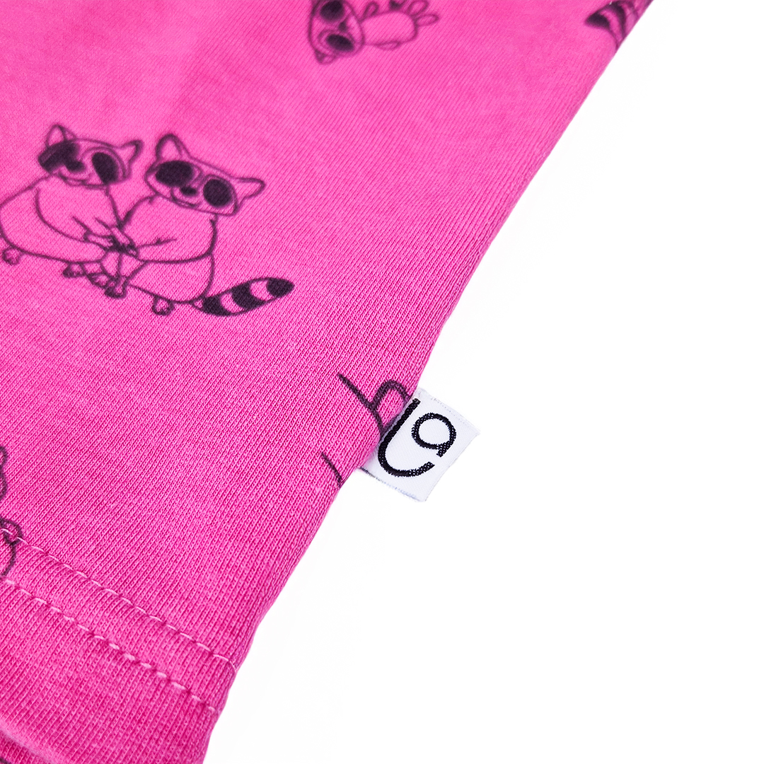 Tričko smyk DR TISK Outlast® - růžová mývalové 110