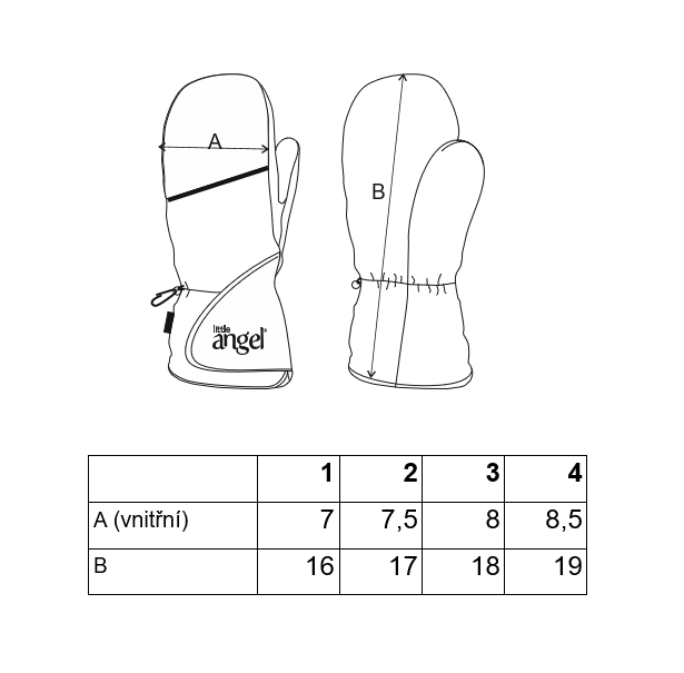 Rukavice s palcem softshell STRETCH Outlast® - černá-výšivka šedá 2