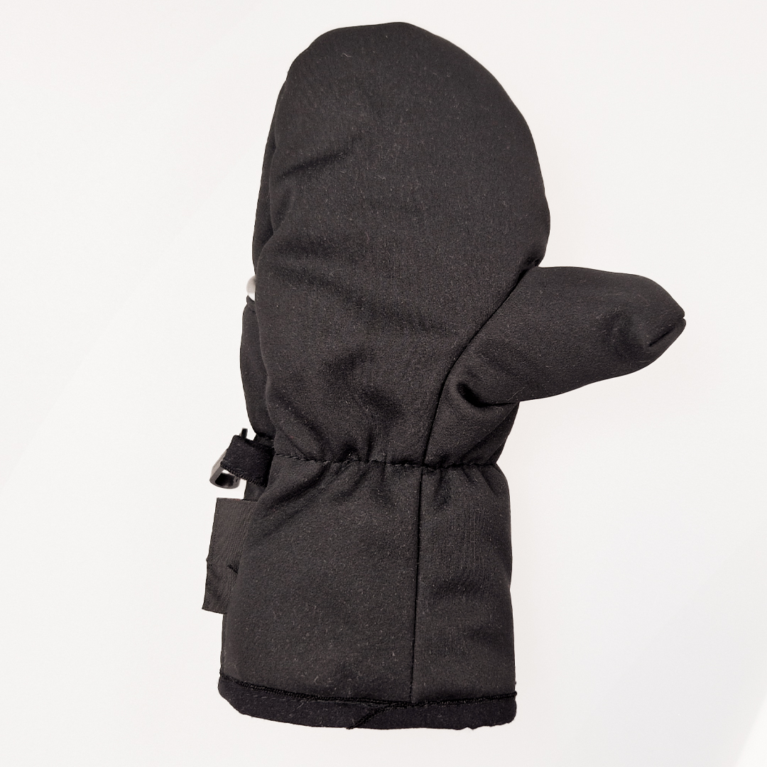 Rukavice s palcem softshell STRETCH Outlast® - černá-výšivka šedá 2