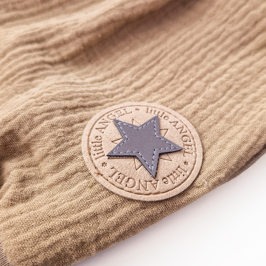 Šortky tenké harémky - písková 104