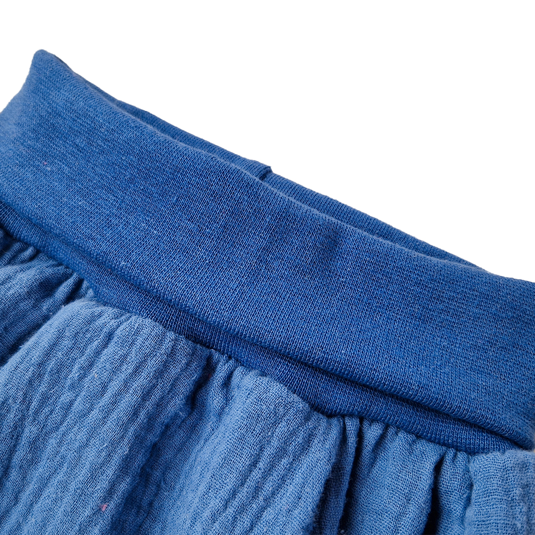 Šortky tenké harémky - denim 98